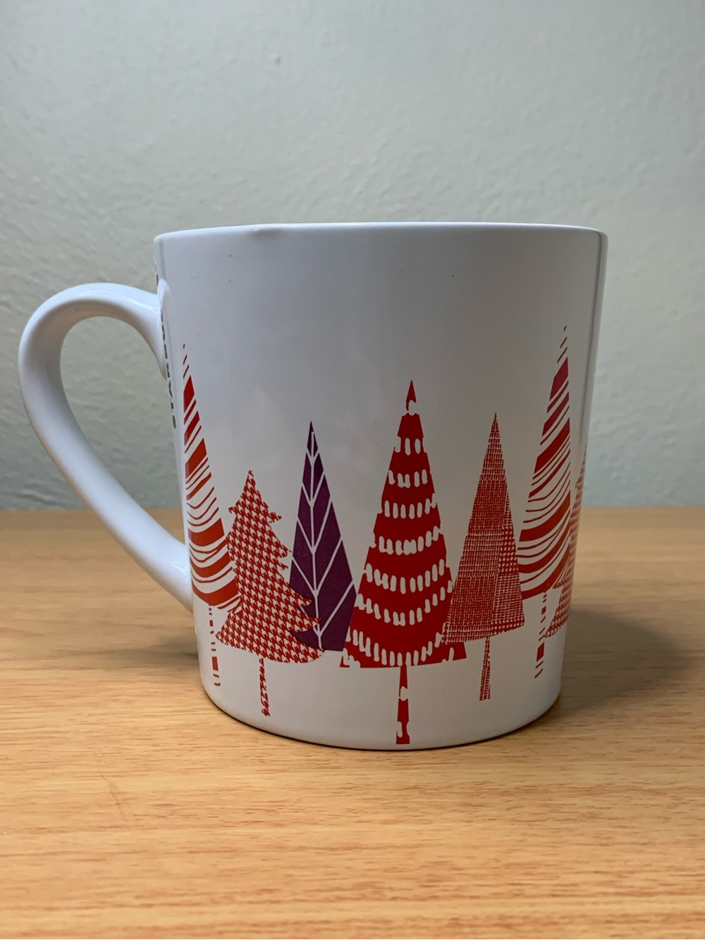 Starbucks Tree Mug 2017 Red Purple 14.2oz